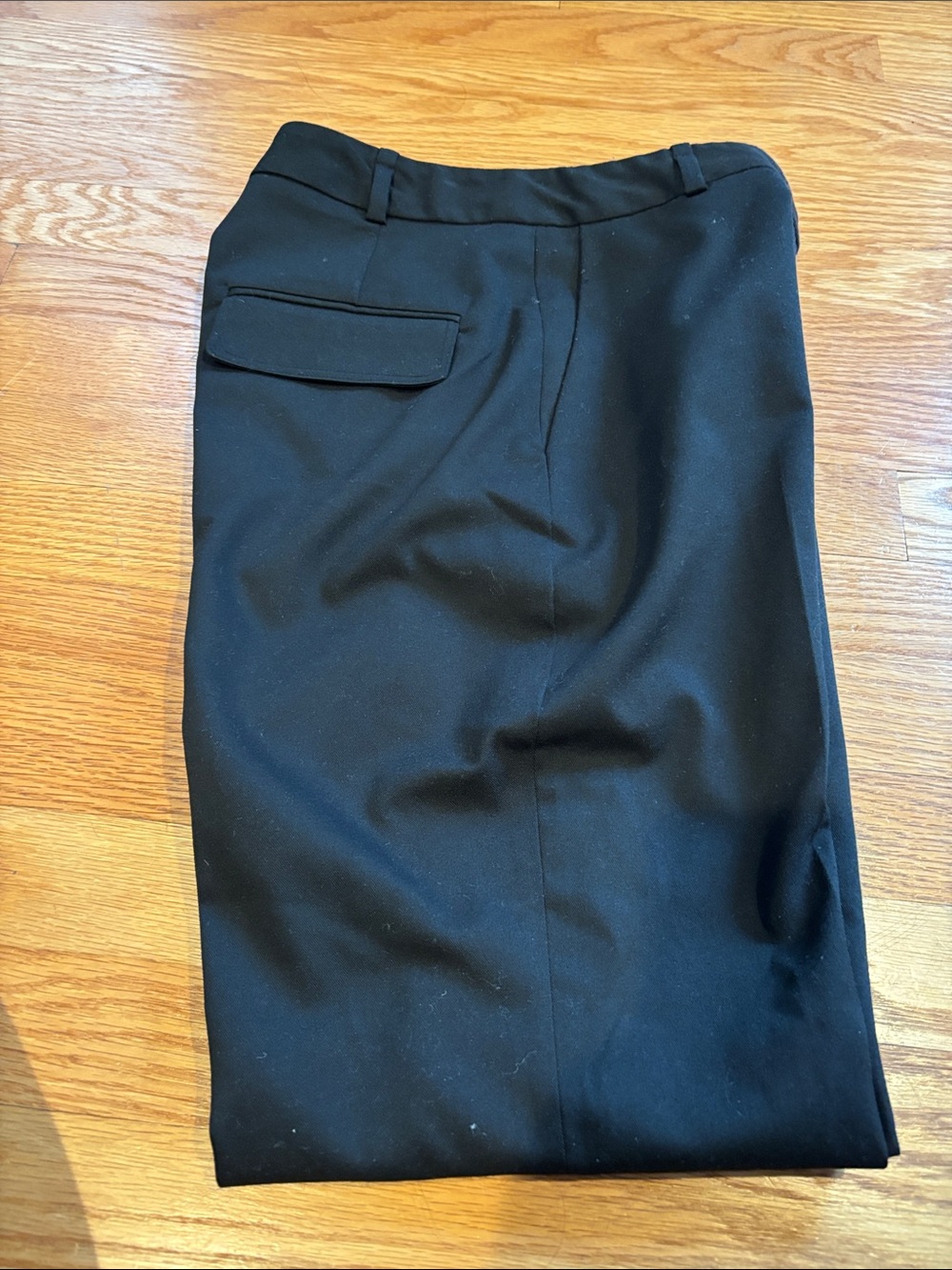 Zara Black Women's Tailored Trousers with Flap Pocket